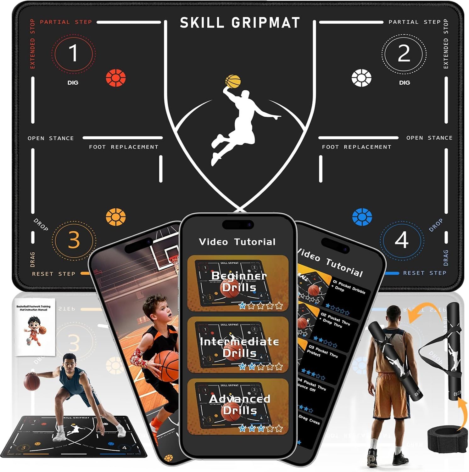 2F22E Basketball Training Mat